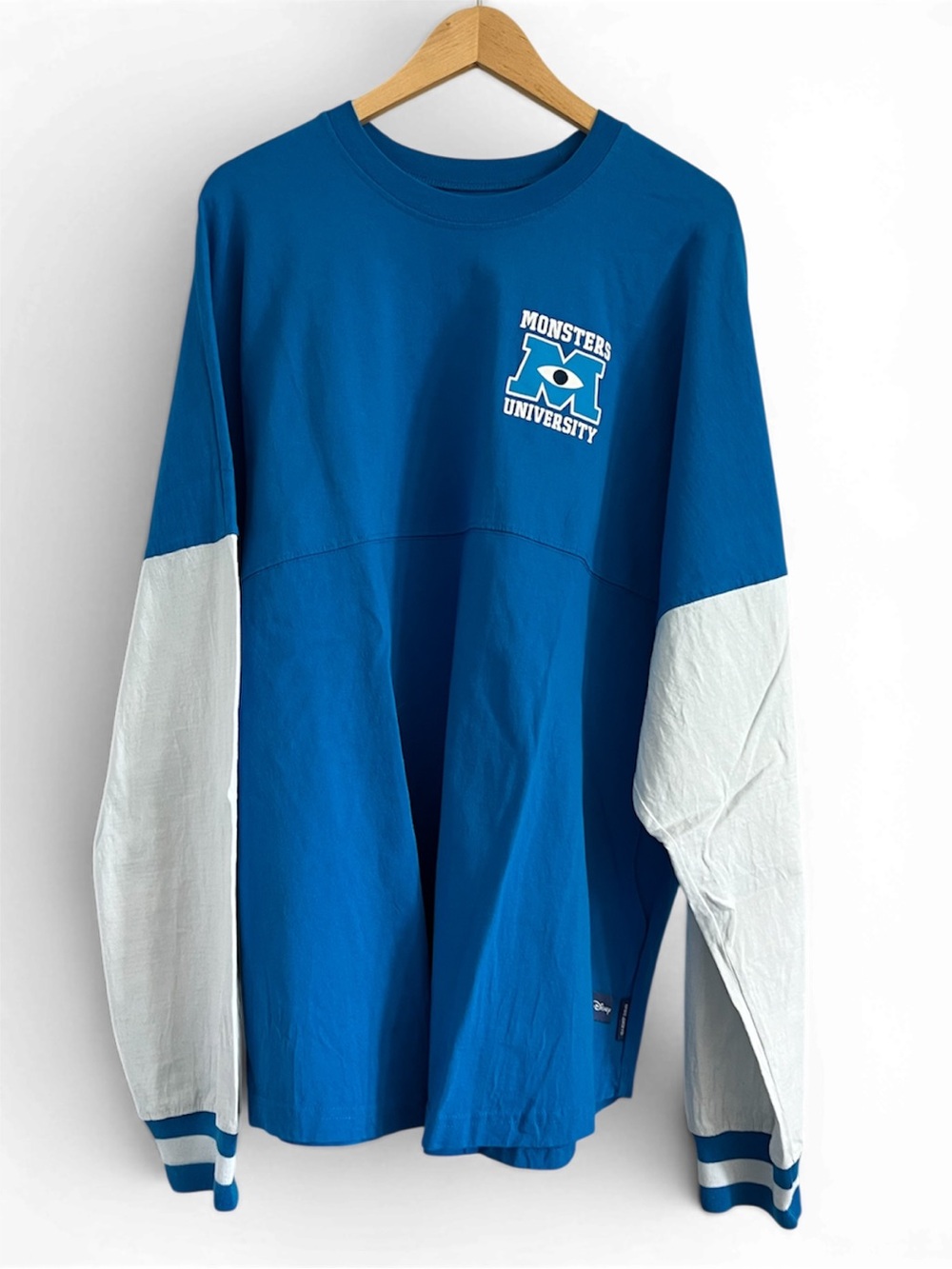 Disney Monsters University Spirit Jersey Blue Long Sleeve XXL Oversized